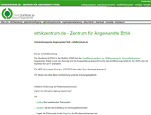 Tablet Screenshot of ethikzentrum.de